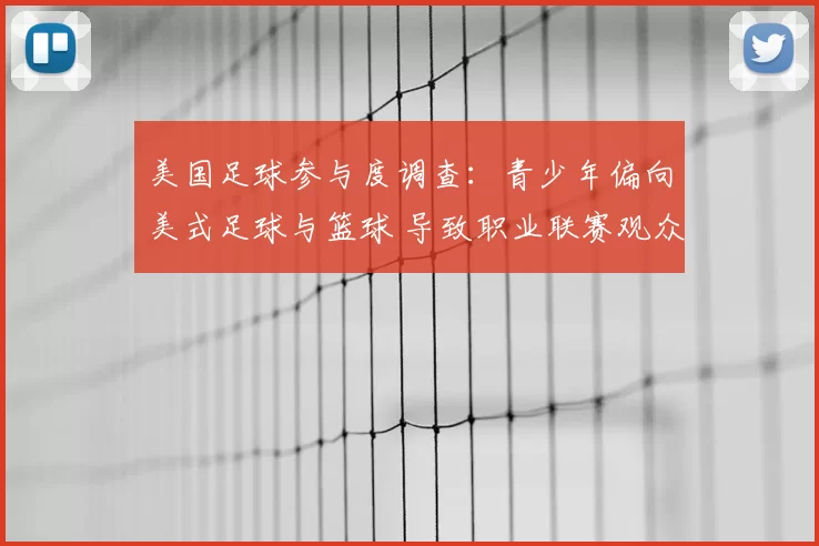 美国足球参与度调查：青少年偏向美式足球与篮球 导致职业联赛观众增长放缓